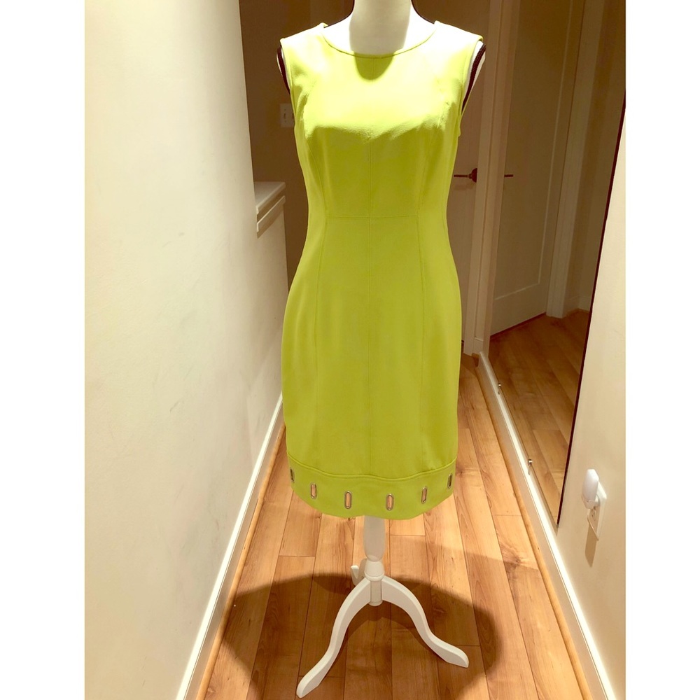 Lime green Anne Klein dress, Size 8